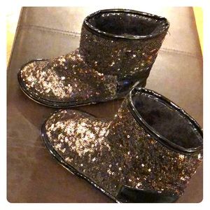 Gold & Black Sequins  Boots